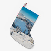 Oude houten textuur of achtergrond met termi kleine kerstsok (Voorkant (Hangend))