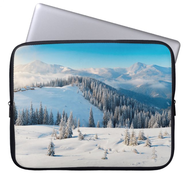 Oude houten textuur of achtergrond met termi laptop sleeve (Voorkant)