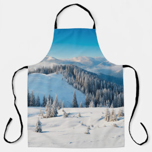 Oude houten textuur of achtergrond met termi schort