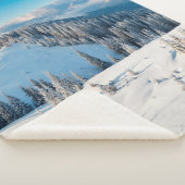 Oude houten textuur of achtergrond met termi sherpa deken (3/4)