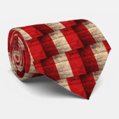 Oude houten vlag van Peru Stropdas (Opgerold)