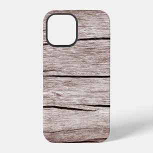 Oude houten vloer met scheuren, oude houten textuu iPhone 12 hoesje