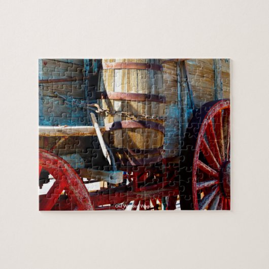 Oude Houten Wagen Legpuzzel (Horizontaal)