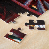 Oude Houten Wagon Californië. Legpuzzel (Zijkant)