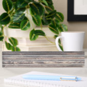 oude houten wand naambordje