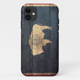 Oude Houten Wyoming Vlag Case-Mate iPhone Case