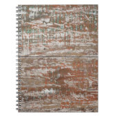 Oude houtextuur backaardabstract, thuis notitieboek (Voorkant)