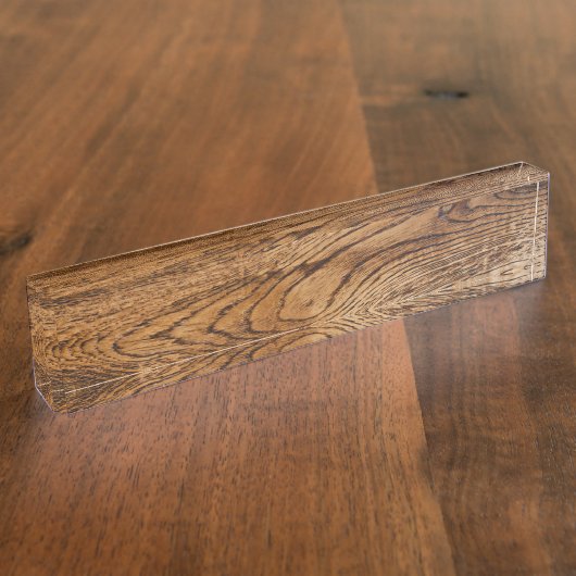 Oude houtkorrel naambordje (Zijkant)