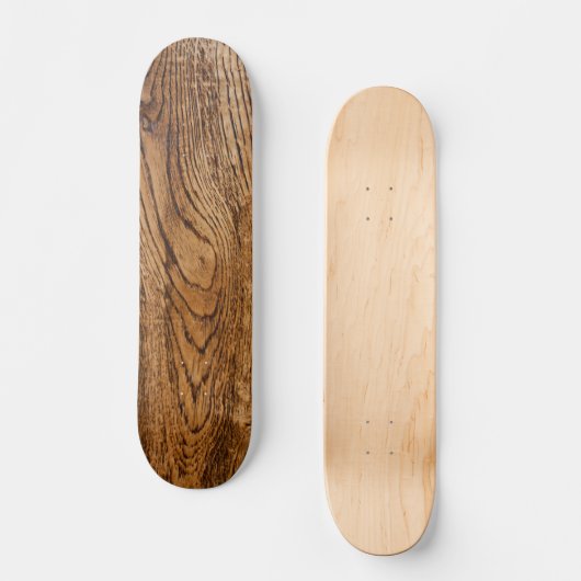 Oude houtkorrel skateboard (Voorkant)