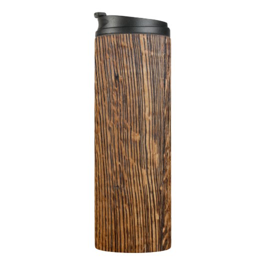 Oude houtkorrel thermosbeker (Geroteerd rechts)