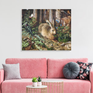 Oude Houtland Natuur Donkere Cottagecore Canvas Afdruk