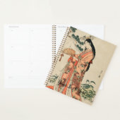 Oude houttekening van Japanse vrouw Planner (Display)