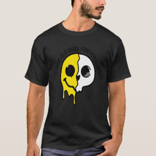 Oude huid Voorbij schedel Gezicht Oorspronkelijke  T-shirt