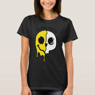 Oude huid Voorbij schedel Gezicht Oorspronkelijke  T-shirt