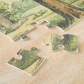 Oude Huis en de  Boom van de Scène kijken Puzzle Legpuzzel (Zijkant)