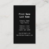 Oude Huis, in het Wit. Visitekaartje (Achterkant)