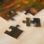 Oude huis landschapsimpressionisme legpuzzel (Zijkant)