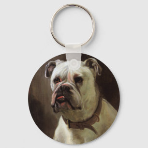 Oude huisdieren, portret van Boxer puppy hond Sleutelhanger