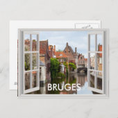 Oude huizen in Brugge Briefkaart (Voorkant / Achterkant)