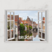 Oude huizen in Brugge Briefkaart (Voorkant)
