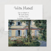 Oude Huizen van Manet, Adreswijziging Kaart (Voorkant / Achterkant)