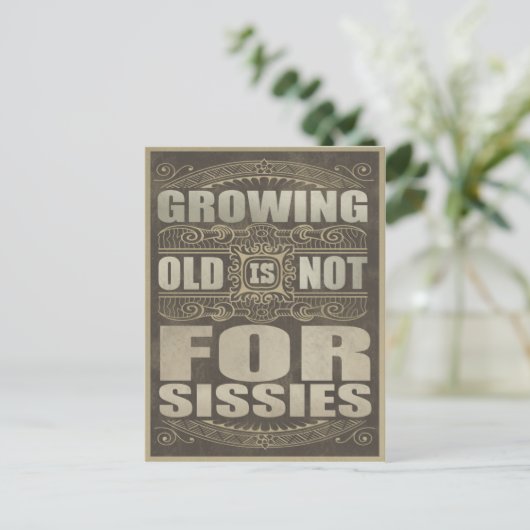 Oude Humor Briefkaart (Staand voorkant)