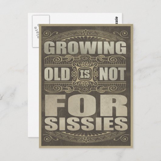 Oude Humor Briefkaart (Voorkant / Achterkant)