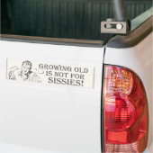 Oude Humor Bumpersticker (Op Truck)