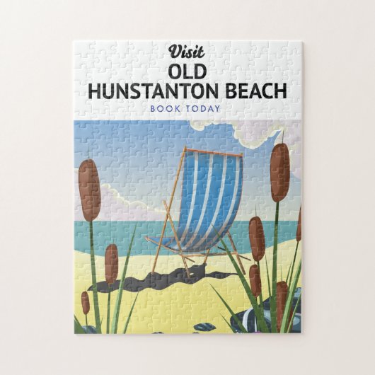 Oude Hunstanton strand reisposter Legpuzzel (Verticaal)