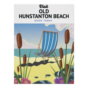 Oude Hunstanton strand reisposter Perfect Poster