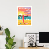 Oude Huntington Beach Californië Poster (Thuiskantoor)