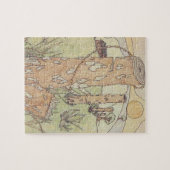 Oude hut en hek legpuzzel (Horizontaal)