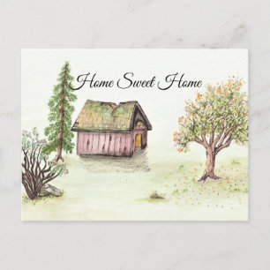 Oude hut (Waterverf Home Sweet Home Collectie) Briefkaart