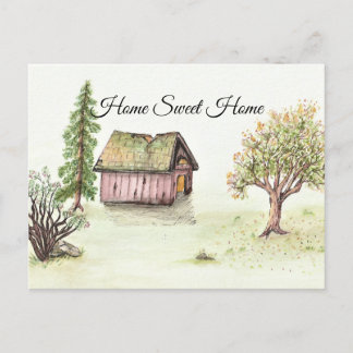 Oude hut (Waterverf Home Sweet Home Collectie) Briefkaart