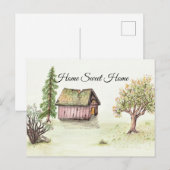 Oude hut (Waterverf Home Sweet Home Collectie) Briefkaart (Voorkant / Achterkant)
