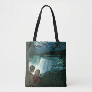 Oude huwelijksreis liefde, pasgetrouwden bij Niaga Tote Bag