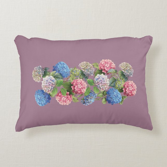 Oude Hydrangea Accentkussen Accent Kussen (Voorkant)