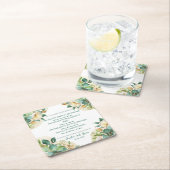 Oude Ieren zegenen op goudstof en Rozen Kartonnen Onderzetters (Insitu)