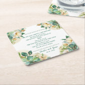 Oude Ieren zegenen op goudstof en Rozen Kartonnen Onderzetters (Schuin)