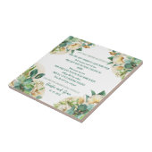 Oude Ieren zegenen op goudstof en Rozen Tegeltje (Zijkant)