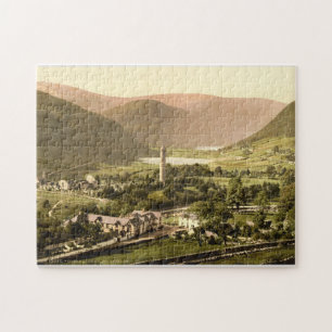 Oude Ierland, dorp Glendalough Co. Wicklow Legpuzzel