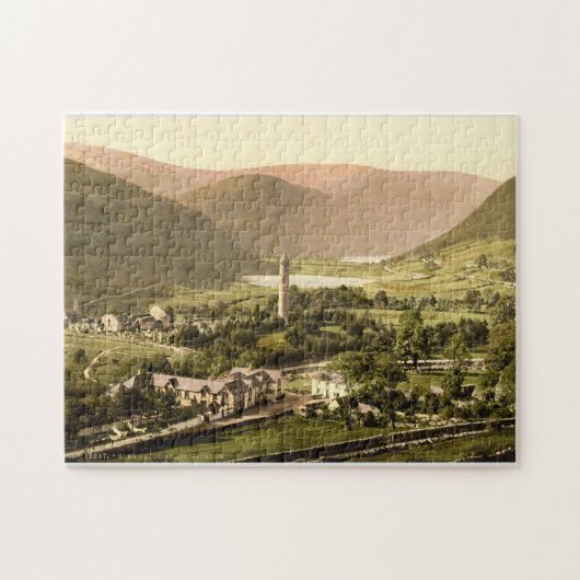Oude Ierland, dorp Glendalough Co. Wicklow Legpuzzel (Horizontaal)