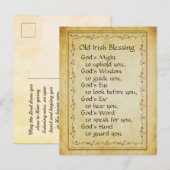 Oude Iers Blessing, God's zou je kunnen geloven Briefkaart (Voorkant / Achterkant)