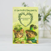 OUDE IERS KATTEN OP ST.PATRICKSFEEST KAART (Staand voorkant)