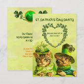OUDE IERS KATTEN OP ST.PATRICKSFEEST KAART (Voorkant / Achterkant)