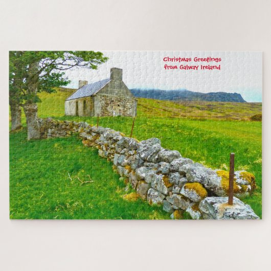 Oude Ierse Cottage Galway Ierland. Legpuzzel (Horizontaal)