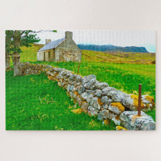 Oude Ierse cottage Galway Ierland. Legpuzzel