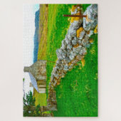 Oude Ierse cottage Galway Ierland. Legpuzzel (Verticaal)