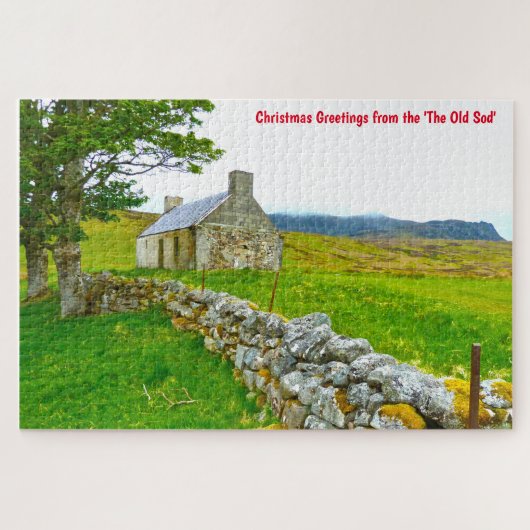 Oude Ierse cottage Galway Ierland. Legpuzzel (Horizontaal)