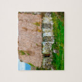 Oude Ierse cottage Galway Ierland. Legpuzzel (Verticaal)